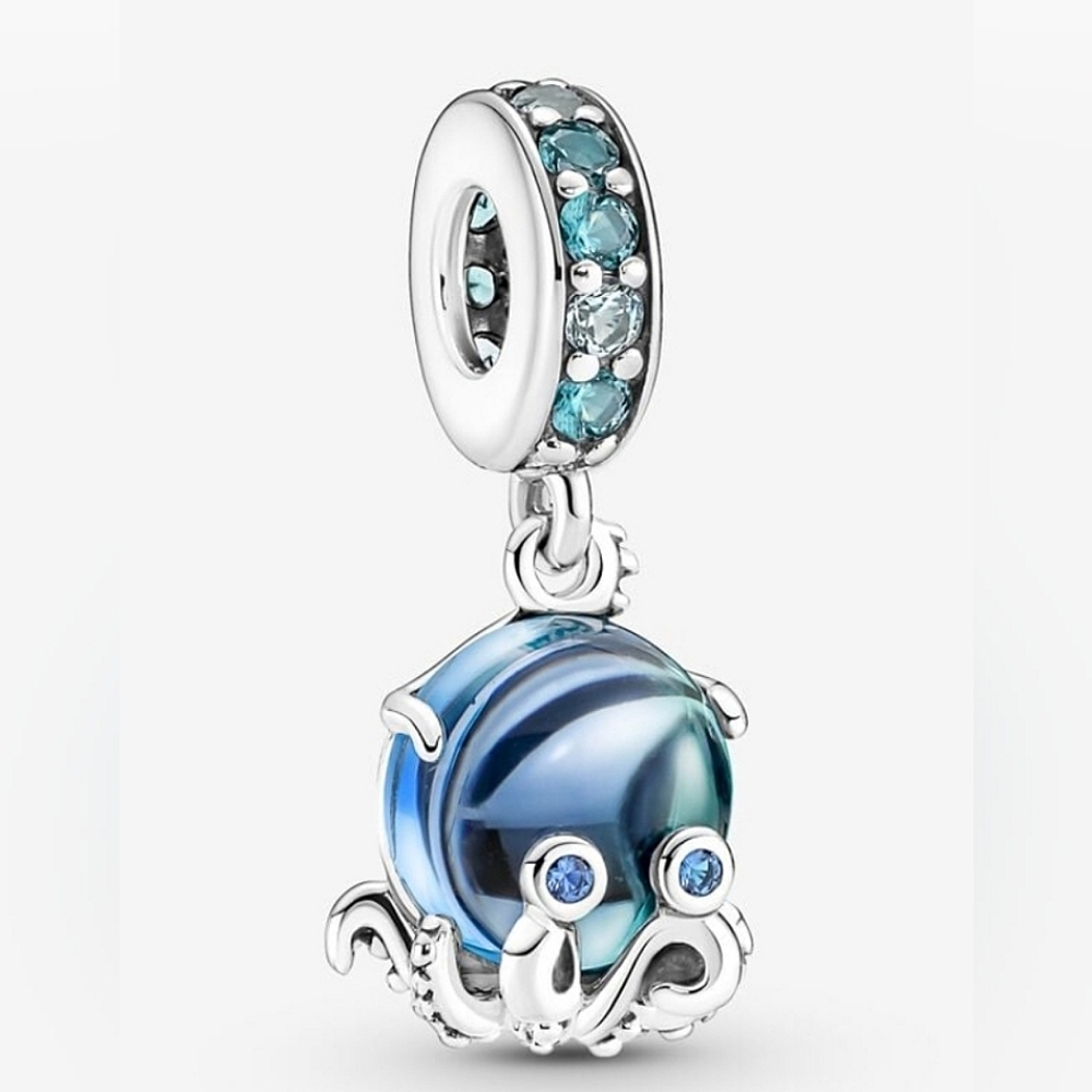 💯Authentic NEW Pandora Moments Murano Octopus Charm S925ALE